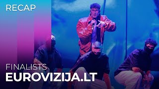 EurovizijaLT 2024 Lithuania  Finalists  RECAP [upl. by Rekrap531]