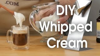 DIY whipped cream in 60 seconds [upl. by Odla687]