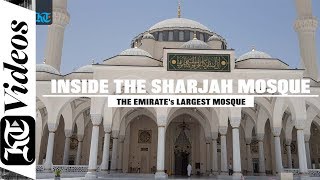 Inside the Sharjah Mosque The Emirates Largest Mosque [upl. by Anovahs]