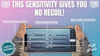 ADVANCED SENSITIVITY 100 ZERO RECOIL  The BEST Settings  Handcam Training Drills PUBG Mobile [upl. by Jennine301]