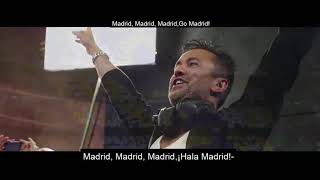 Hala Madrid y Nada Mas Real Madrid AnthemEnglishSpanish lyrics [upl. by Marijane]