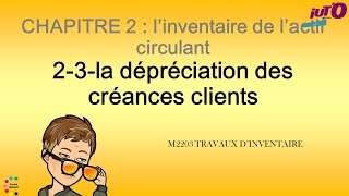 Cours de comptabilité financière  La dépréciation des créances clients [upl. by Nyladnohr]