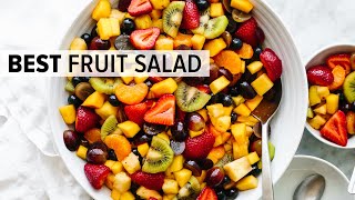 FRUIT SALAD  the best recipe and so easy [upl. by Mella935]