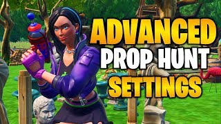 ADVANCED PROP HUNT SETTINGS IN FORTNITE CREATIVE Tutorial 2 [upl. by Alael584]