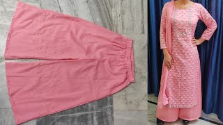 Palazzo pant cutting and Stitching in hindi [upl. by Ecineg]