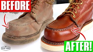 ASMR Everyone Does It Wrong  How to Clean Red Wings Thorogood Thursday Boots [upl. by Clarabelle237]