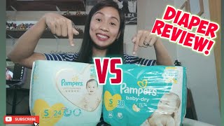 Pampers Diaper Review Baby Dry Vs Premium Care❤️ [upl. by Leopold920]