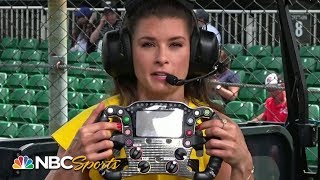 Danica Patrick explains complexities of IndyCar steering wheel  Indy 500  Motorsports on NBC [upl. by Ertemed846]