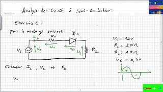 Exercice corrigé 1  diode [upl. by Llerraf]