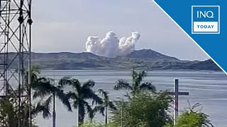 Minor eruption rocks Taal Volcano  INQToday [upl. by Assiren]