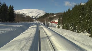 956 Hours Train Journey to the Norwegian Arctic Circle WINTER 1080HD SlowTV [upl. by Nivac]