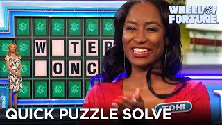 Toni Quickly Solves the Bonus Round Puzzle  Wheel of Fortune [upl. by Notsnorb366]