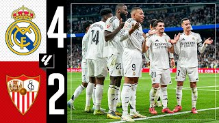 HIGHLIGHTS  Real Madrid 41 Sevilla FC  LaLiga 202425 [upl. by Cyrille445]