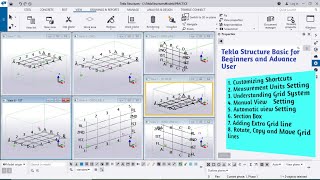 Tekla Structure Basic for Beginners and Advance Users [upl. by Alyworth16]