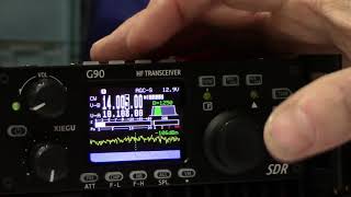 Xiegu G90 CW 2nd function menu and bandwidth settings [upl. by Oswald]