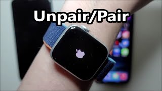 How to Unpair Apple Watch and Pair with new iPhone [upl. by Geesey187]