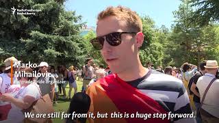 Skopje Holds Its FirstEver LGBT Pride Parade [upl. by Krause]