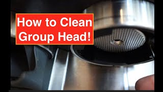 How to Clean Group Head   Breville Barista Express [upl. by Anide682]