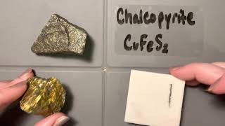 Minerals  Sulfides  Chalcopyrite [upl. by Esiouqrut]