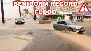 Benidorm Streets are Completely FLOODED benidorm [upl. by Onia]