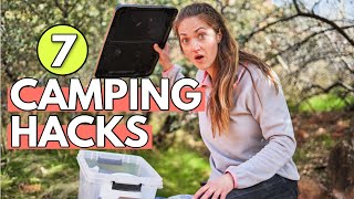 7 USEFUL CAMPING HACKS AND TIPS [upl. by Dom344]