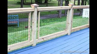 How To Easily Build and Install Deck Railing [upl. by Oiramel]