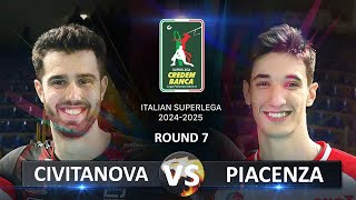 Civitanova vs Piacenza  Italian Volleyball SuperLega 20242025 [upl. by Suki]