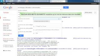 Recherche avancée dans Google Scholar [upl. by Rotce]