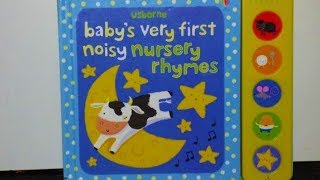 Usborne Babys Very First Noisy Nursery Rhymes Babys Very First Sound Books Board book [upl. by Possing]