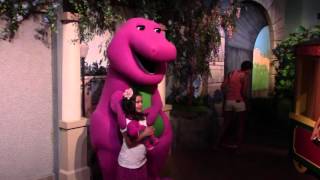 Meeting Barney at Universal Studios [upl. by Gnilyarg]