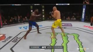 UFC202 Anthony Johnson vs Glover Teixeira knockout Punches 13 seconds of R1 [upl. by Akienat905]