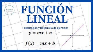 Función Lineal  Ejercicios resueltos [upl. by Naj901]