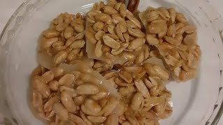 St VincentCaribbean Ground Nut Sugar Cake Peanut Logah Peanut Brittle Or Nut Cake [upl. by Ahsercal]