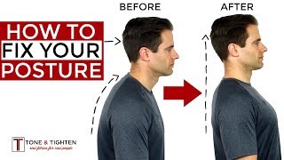 How To Correct Your Posture  5 Home Exercises To Fix Your Posture [upl. by Imuyam910]