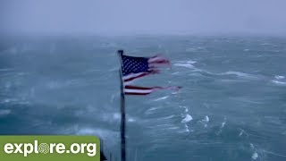 Witness Hurricane Florences Arrival on Exploreorg FryingPan Cams [upl. by Ahsiym]