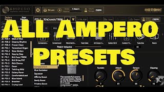 Hotone Ampero ALL PRESETS [upl. by Karola]