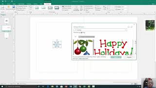 Creating a Greeting Card in Microsoft Publisher [upl. by Novyar]