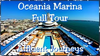 Oceania Marina Full Tour in 1080p [upl. by Annaiviv]