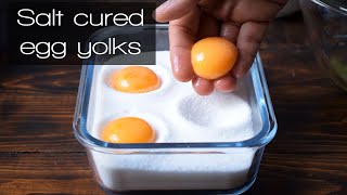 How to make salt cured egg yolks [upl. by Neelahs624]