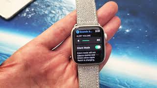 Apple Watches How to MUTE SILENT VIBRATE amp INCREASEDECREASE VOLUME [upl. by Nic]