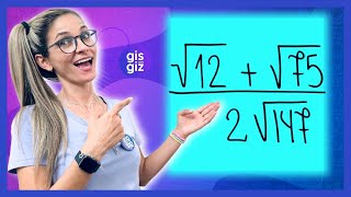 SIMPLIFICAÇÃO DE RADICAIS  SIMPLIFICAÇÃO DE RAIZ  RADICIAÇÃO  \Prof Gis [upl. by Kcerred]