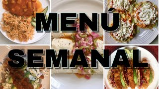 MENÚ SEMANAL  IDEAS DE COMIDAS CASERAS  BY VISAN [upl. by Okire]