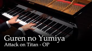 Guren no Yumiya  Attack on Titan OP1 Piano [upl. by Neleag]