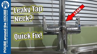 How to fix a leaking kitchen tap Mixer tap leak repair Replace O ring on dripping tap [upl. by Nehcterg370]