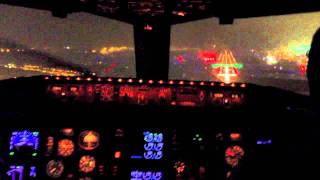 Boeing 757 Cockpit Landing During Storm [upl. by Armil]