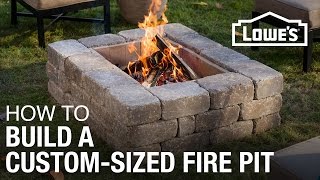 How To Build a CustomSized Fire Pit [upl. by Demaggio498]