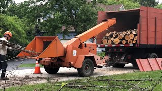 Asplundh Wood Chipper In Action [upl. by Valery721]