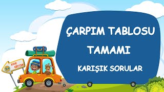 ÇARPIM TABLOSU  Karışık Çarpım Tablosu  Çarpım Tablosu Tamamı [upl. by Evelinn887]