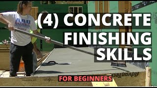 How To Finish Concrete 4 Basic Skills For Beginners [upl. by Jerry471]