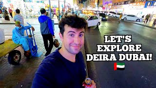 Naif Deira Dubai Evening Street Walking Tour amp Food [upl. by Legge]